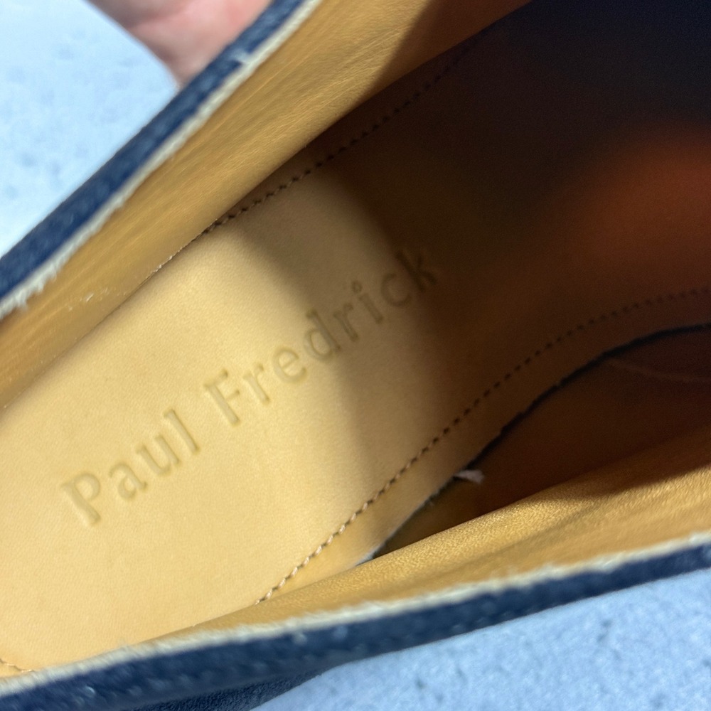 Paul Fredrick Men Grey Leather Chukka Boots Vibram Sole Made in Italy PFS210 8.5 - Picture 9 of 10